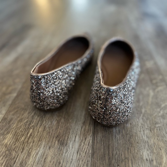ASOS Rose Glitter Pointy Toe Flats - Holiday Festive New Year - Picture 3 of 8
